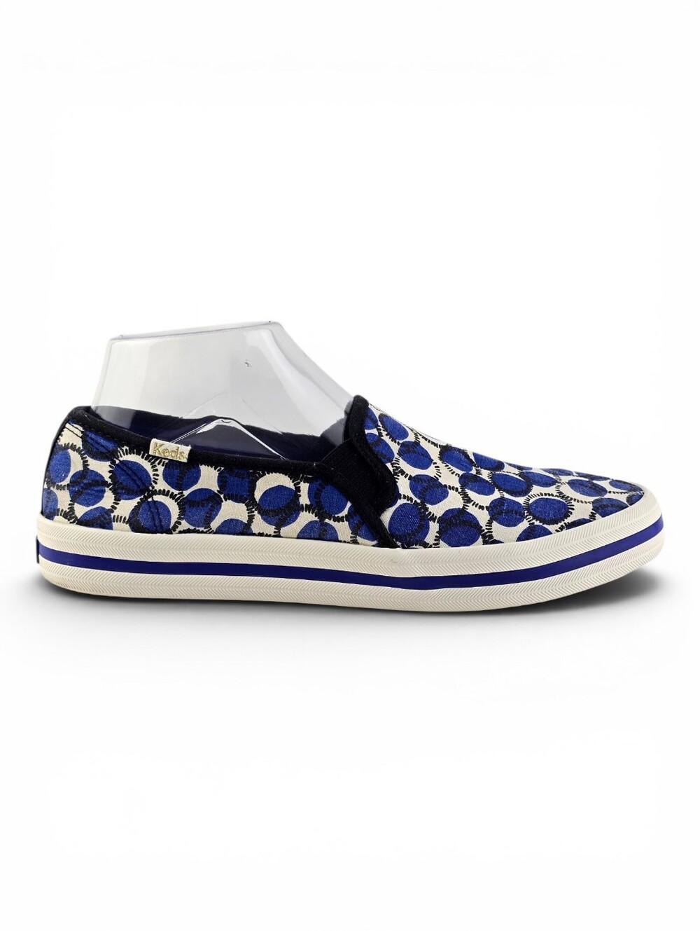 Keds Women's Kate Spade Geometric Dot Slip On Sneakers Blue 8.5